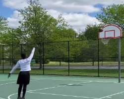 He enjoys playing basketball in his spare time.